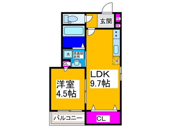 ALEGRIA南市岡の物件間取画像